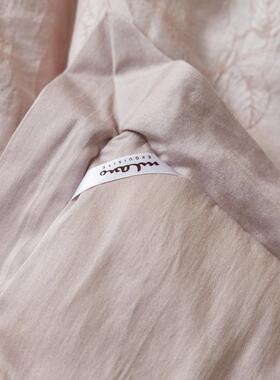 奢纯棉色织19211天丝轻大棉豆被被芯柔软奢提花春秋高被加厚冬被