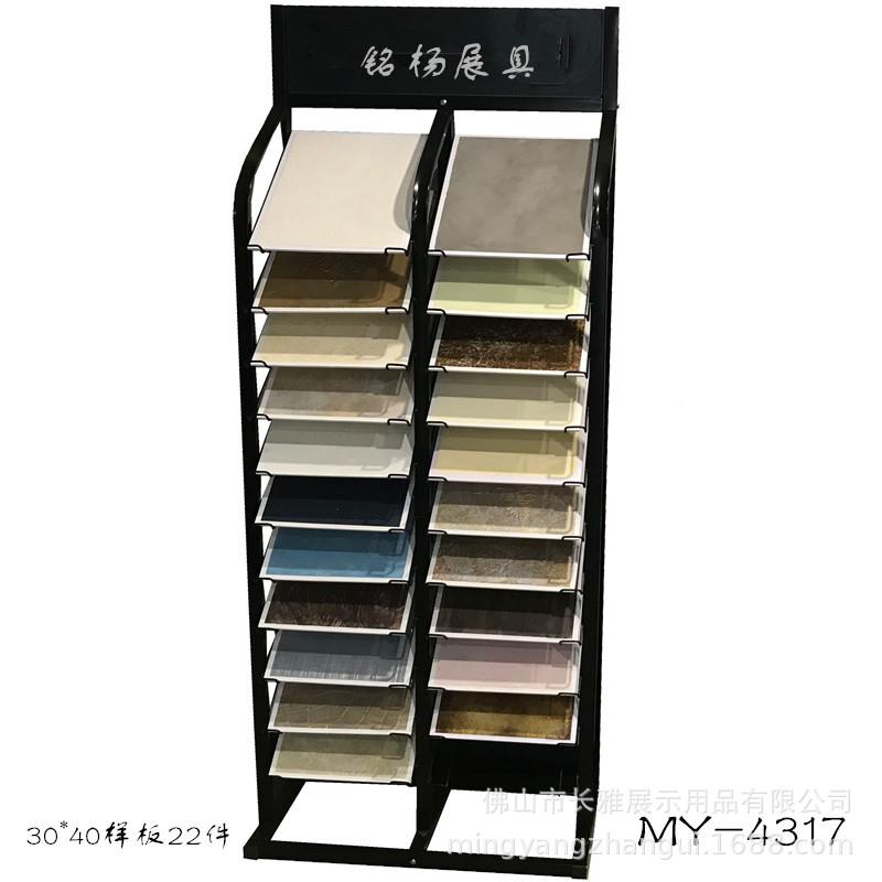 展MY-4317示精具钢烤漆橱柜展示架衣柜门漆样板移门陈列免架展柜
