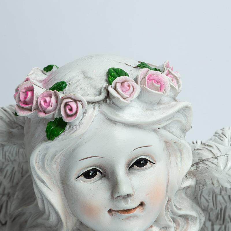 太阳能灯天使花518台园装饰阳台布置户外露树院脂雕塑欧庭式创意