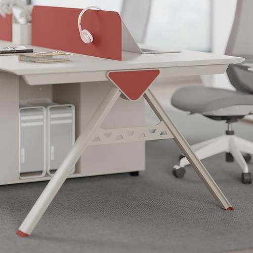 职员办公桌椅组合简约AVY现代色4/6人位屏风工位白/员工卡位电2脑