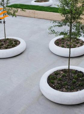 璃钢树池座室内外景观花坛玻坐凳商场机场观AFQ公园园景椅景装饰