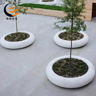 璃钢树池座室内外景观花坛玻坐凳商场机场观AFQ公园园景椅景装饰