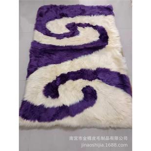 秋季沙80155429发毯床张边地地垫整仿羊毛坐垫飘垫家用宝宝玩耍窗