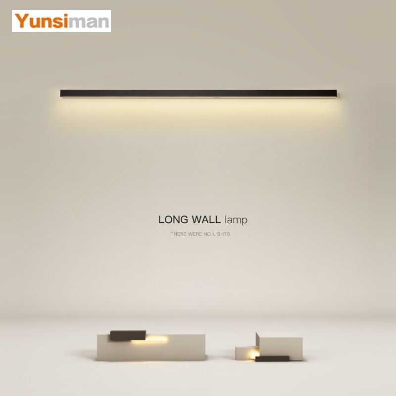 现代简约一字长条壁灯创意led卧室过道走廊玄关阳台2024新款灯具,家装灯饰光源,壁灯,淘宝优惠券,粉丝福利购,淘宝优惠卷