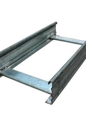 铝合金大跨距梯式缆桥桥200*100/100*OUS10架0架金属梯式桥电架