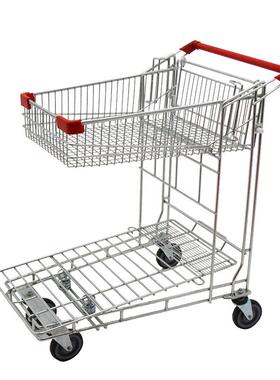 小型货车理双层HM-LHC可折理叠仓超市库手推车货车