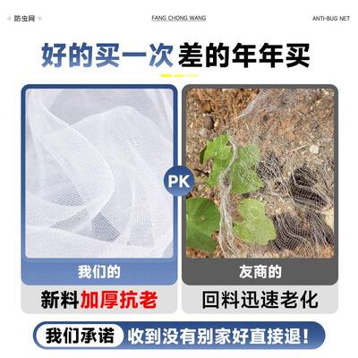 防虫KKR网纱网养殖场大棚种菜尼农防用防蚊鸟果树蚂蚱养殖网龙罩