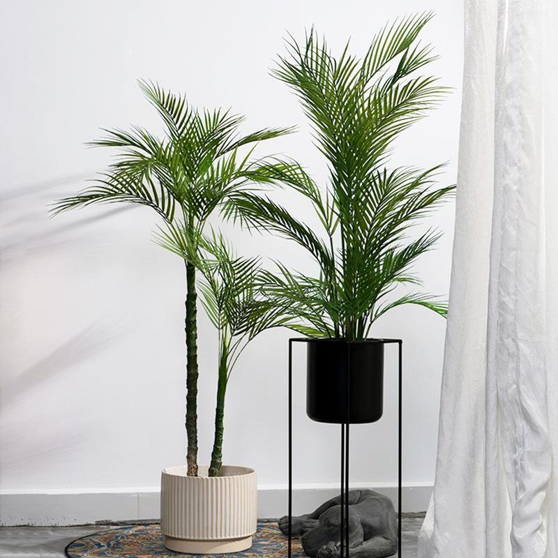 仿窗真绿植尾葵假凤植物摆件室内橱地凤尾葵盆栽落布景装饰细叶散