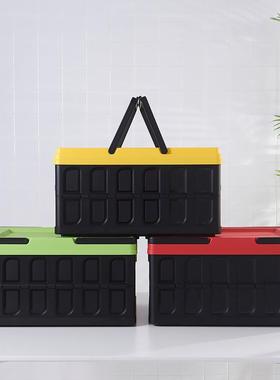 户外折叠物收纳箱Z16B003手车提篮多功整能收纳筐载置篮理箱PP塑