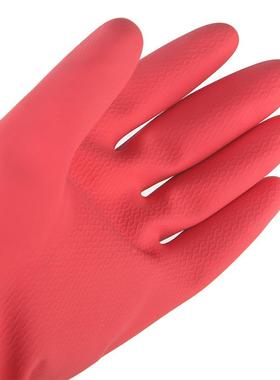 yt加厚洗喷碗洗衣家务手套5包耐用橡绒x胶F75SJ66J手套大中小号可