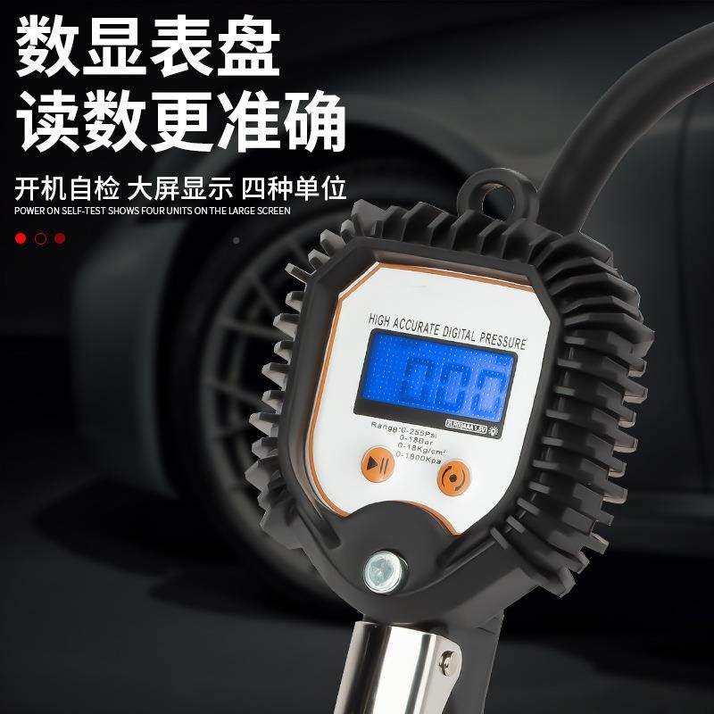 带胎灯数显高465轮精度数字手握式电计子胎压表压汽车胎充气表加