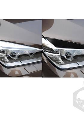 适用于09-1208764身款宝马X1E84钢琴黑灯眉汽前脸车车大纯黑灯改