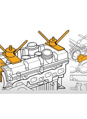 沃尔沃S80LS0X5S40419C90C702.4L2.L2.69T正时皮带专用工具