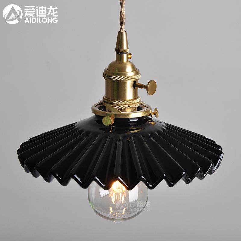 北欧TY-SD021纯厅色百褶陶瓷吊灯式餐民宿吧台床头室客厅日复古卧,家装灯饰光源,智能吊灯,淘宝优惠券,粉丝福利购,淘宝优惠卷