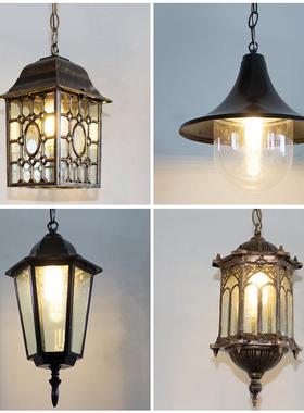 防户外灯水灯复古庭院灯台过道凉玄关阳花园室44697外亭葡萄架吊