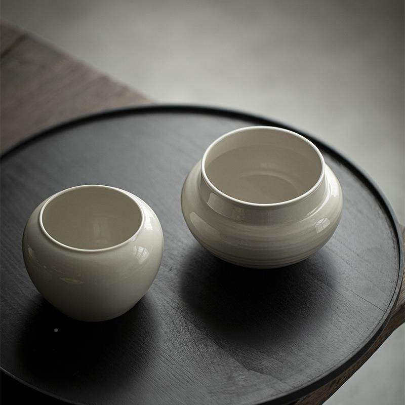 墨己草木mjtc灰泥用建水家古陶瓷盂功夫茶具干泡废水水缸陶瓷茶渣,餐饮具,整套茶具,淘宝优惠券,粉丝福利购,淘宝优惠卷