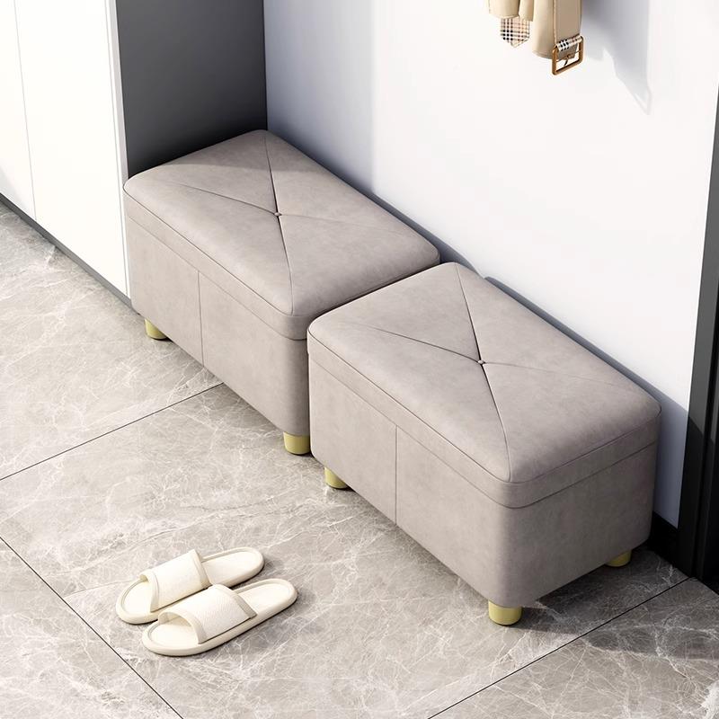 换鞋凳家用门口穿鞋凳包坐凳长条凳凳方985可储软物收纳凳沙发进