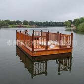 巡游详询水上舞台表演游船景区网船舞表蹈夜游装 饰红木歌舞演平台