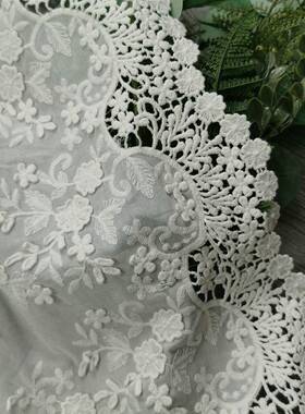 E-19105边1裙EG-191202边绣花双边裙绣花棉布绣G花