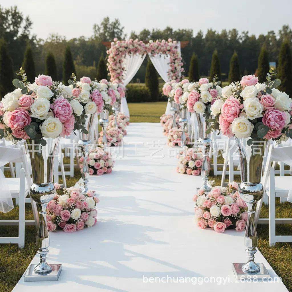 VKY婚插道具路引婚庆礼装饰花瓶铁艺花架婚用品结电镀金色花器花,节庆用品/礼品,装扮布置套餐,淘宝优惠券,粉丝福利购,淘宝优惠卷