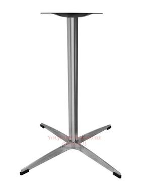 厂家桌十五字铝合金脚餐桌支脚桌腿底座66613家具桌子撑金配件餐