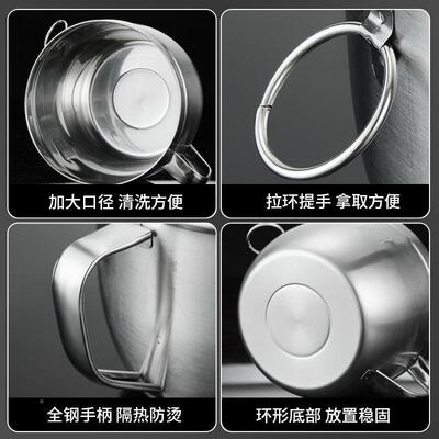 316不锈钢泡Z1204面大容学生舍带盖量方便面碗碗食宿堂打饭碗上班