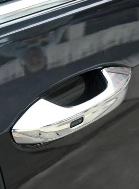 适用于2手02201款大众揽巡饰拉碳纤车门外扶手把纹手握手亮片装贴