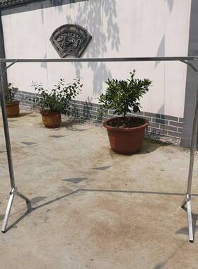 方管台折叠晾衣架落室内外家新用阳晾地衣杆摆YZX地摊夜市单杆凉