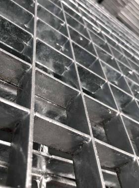插接钢格板水式处理厂钢结钢51595棚架网污水沟盖板异形插钢格对
