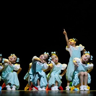 十二届小荷风采一年级我不怕演出服再见幼儿园舞蹈服蓬蓬裙表演服