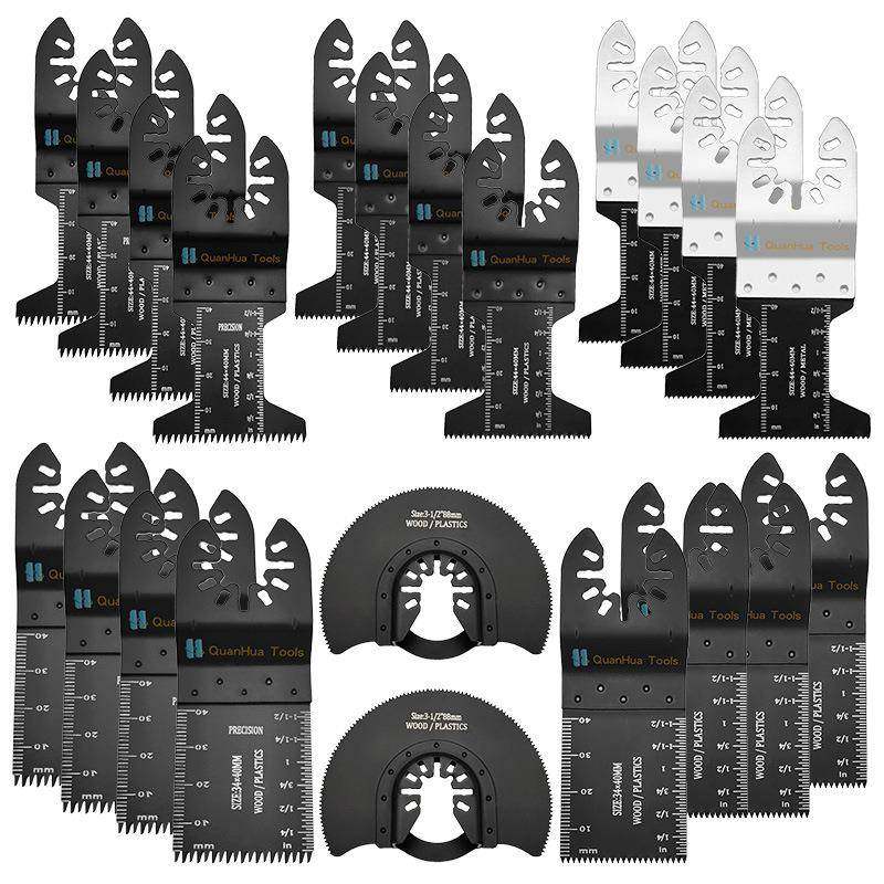 24pcs混合万用宝锯片套装万用宝摆动锯片工具附件,纺织面料/辅料/配套,纺织机械配件,淘宝优惠券,粉丝福利购,淘宝优惠卷