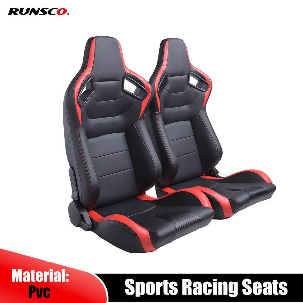 新款汽车座椅模拟器电竞赛车游戏座椅改装配件可调竞技PV皮革通用