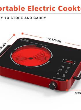 110V电陶炉光波炉家用火锅炉烧烤多功能煮茶电陶炉FC认证电磁炉