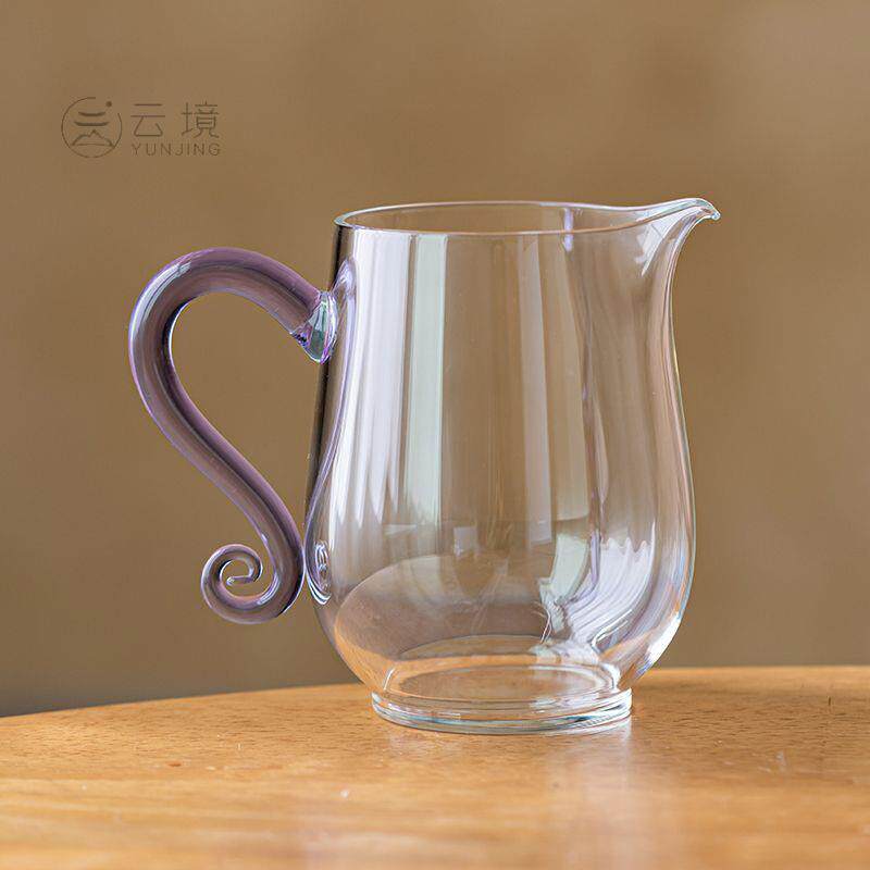 高档玻璃公道杯茶水分茶器家用待客公杯耐热简约泡茶公杯冲茶器