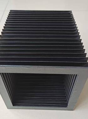 虎机床式升降台舞MZQ台伸缩式防罩方形柔性风尘琴防护罩皮老柔性