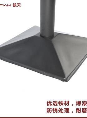 五简约黑色冲压铁FT-B121-桌脚咖奶茶店快餐啡店桌腿金钢架厂家