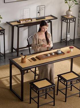 YNN实木茶桌椅茶家用新几式中客厅禅意茶室桌泡桌办公室功夫茶小