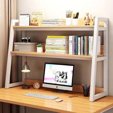 桌收纳架子小书架置电脑桌面物架宿舍桌子桌整理架多上层书台ZGQ