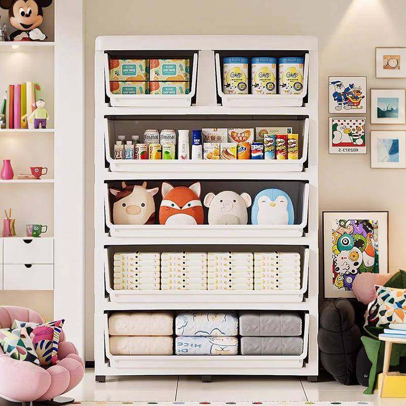 加厚抽屉式收纳柜家用客厅置物多层零食物柜卧储室五柜JM-XS400柜