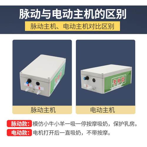 牛ACC羊挤奶机脉动3奶牛牛奶羊用挤奶机L5升410L1升吸奶器充电羊
