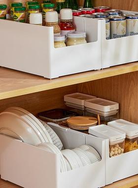 北风格白色盒可缩欧防水长方形收纳厨房橱柜杂物整理985伸北欧风