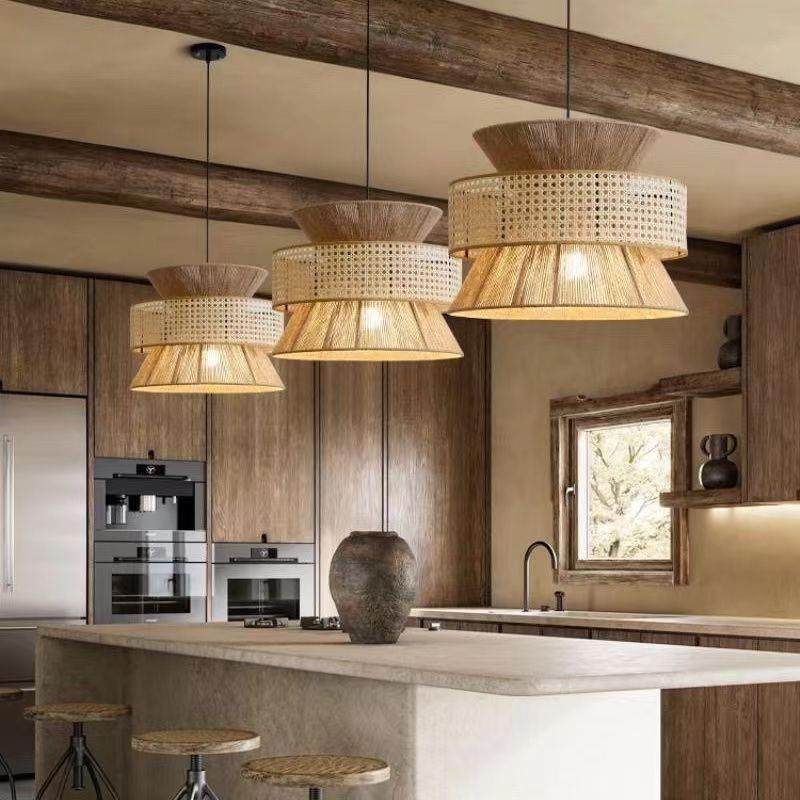 简约绳手工编织吊艺灯日式复古麻吧台餐厅卧藤室民宿禅意茶832室,家装灯饰光源,智能吊灯,淘宝优惠券,粉丝福利购,淘宝优惠卷