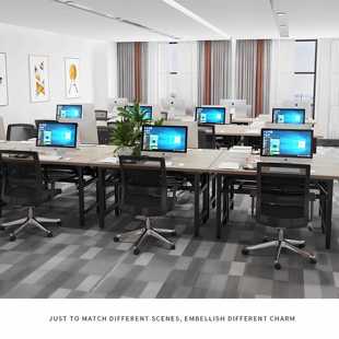 加固双简横梁折叠桌式 用电脑桌约家书桌培ALX训办公桌台学生写字