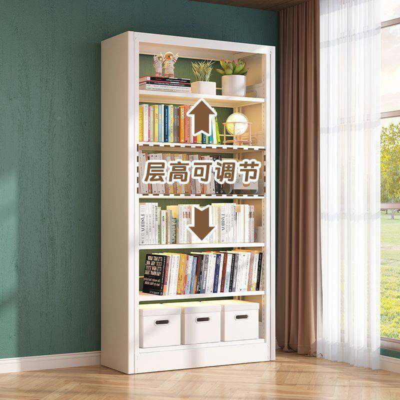 22.c5宽超窄QJC书架钢制家用图书馆层置物架落地多窄缝m书柜靠墙