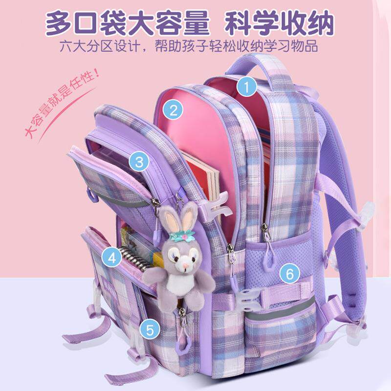 幼小学-生13-6年级减休负轻693便韩版简约女童儿园闲双肩背包大容