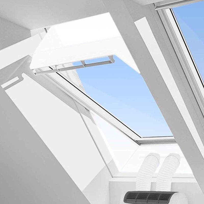 厂家双筒屋顶窗户封套件移动空调热双开口密双筒屋顶风封布挡罩隔