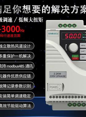 鼎申重载变频器STST300单300单三相8V风机用水泵7.5/11kw通0电机