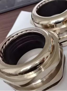 配箱M金属电缆防水电接头黄铜镀镍296100密葛封固定头兰头夹紧锁