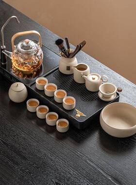 茶盘式家用2023款全23JS10-7新自动套装一体排水烧水煮茶功茶夫干