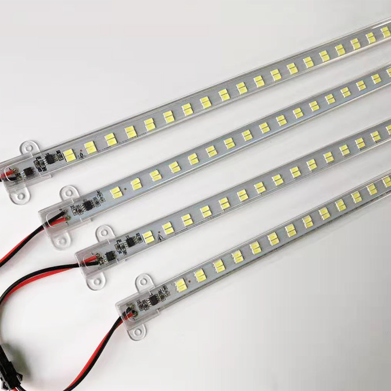 led硬灯条220v化妆品珠宝柜台货架灯带铝槽外壳卡扣展示柜led灯管